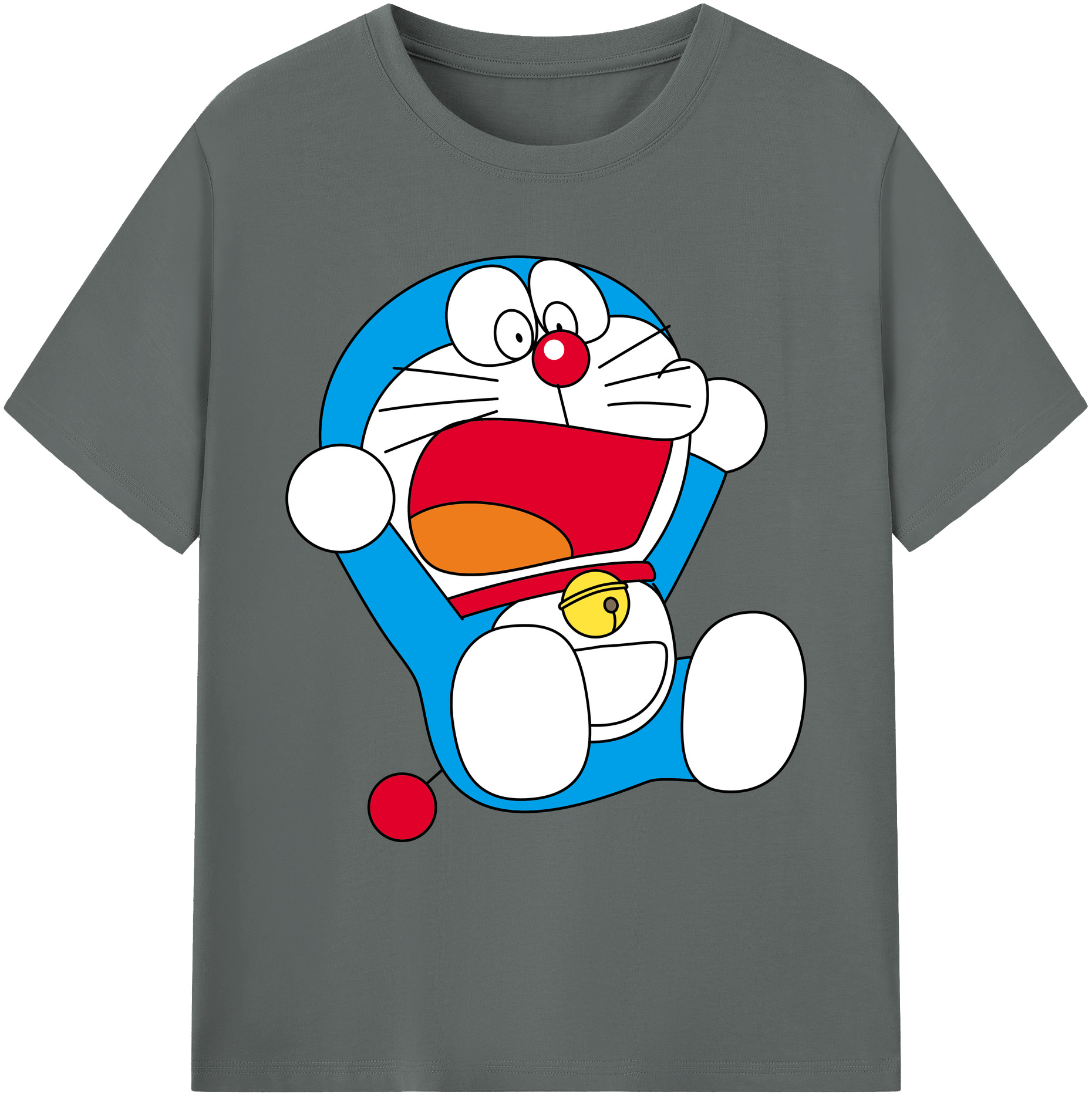 （画像用） ドラえもん Doraemon 綿100％ メンズ半袖Tシャツ｜肌触りやわらか＆通気性